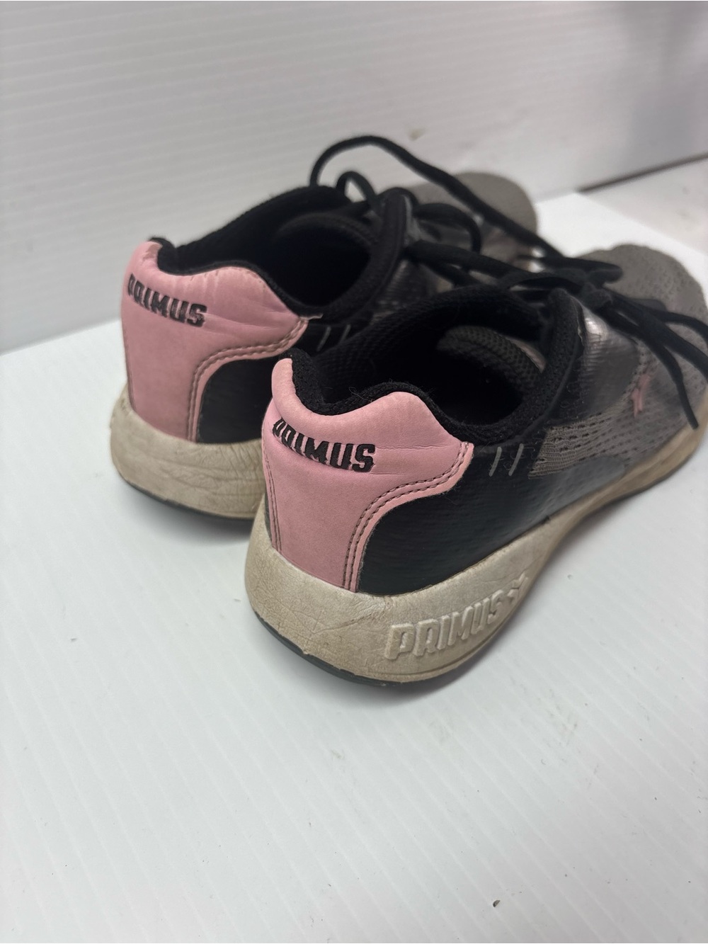 Kids Black & Pink Sneakers